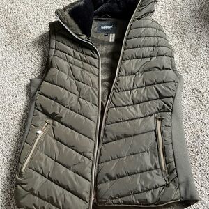 Special One Olive Quilted Vest